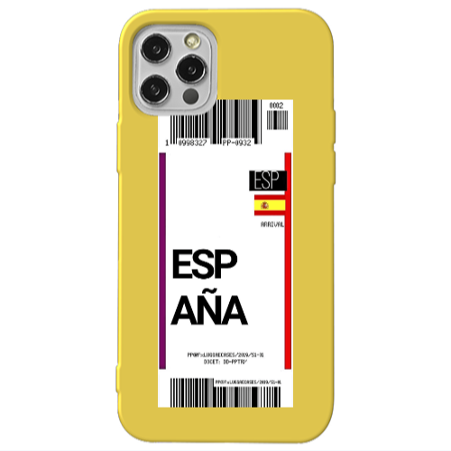 Apple iPhone 13 Pro Espana Arrival Yellow Colored Silicone TPU Θήκη