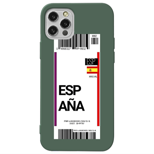 Apple iPhone 13 Pro Espana Arrival Dark Green Colored Silicone TPU Θήκη