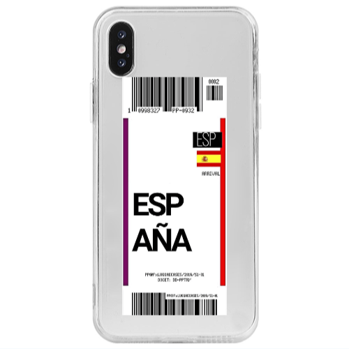 Apple iPhone Xs Espana Arrival Transparent Silicone TPU Θήκη