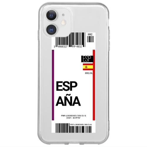 Apple iPhone 12 Mini Espana Arrival Transparent Silicone TPU Θήκη