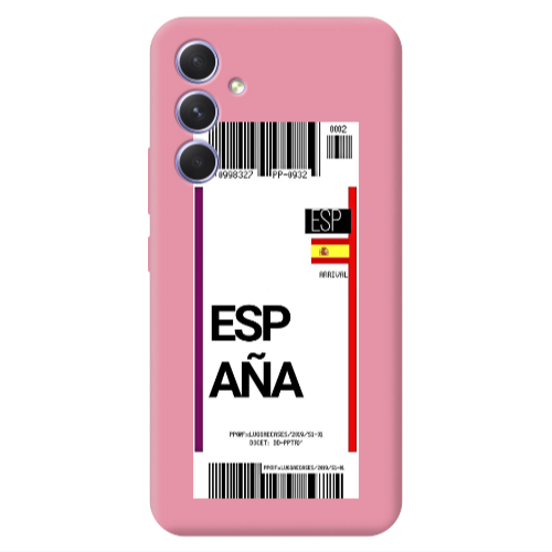 Samsung A54 Espana Arrival Pink Colored Silicone TPU Θήκη