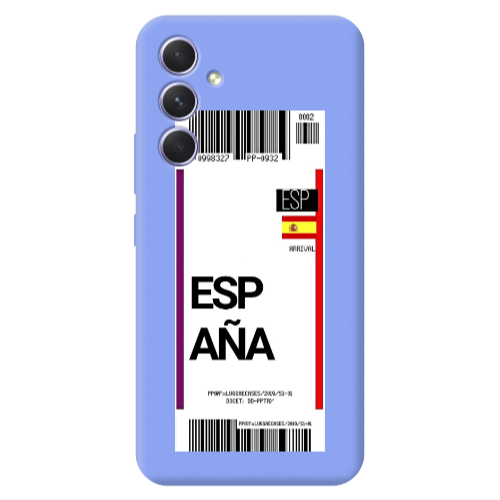 Samsung A54 Espana Arrival Light Purple Colored Silicone TPU Θήκη