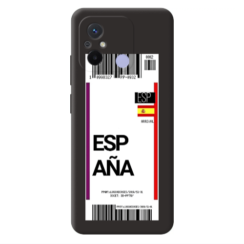 Xiaomi Redmi 12C Espana Arrival Black Colored Silicone TPU Θήκη