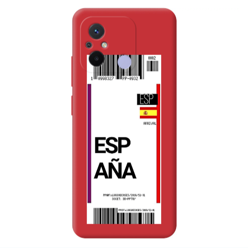 Xiaomi Redmi 12C Espana Arrival Red Colored Silicone TPU Θήκη
