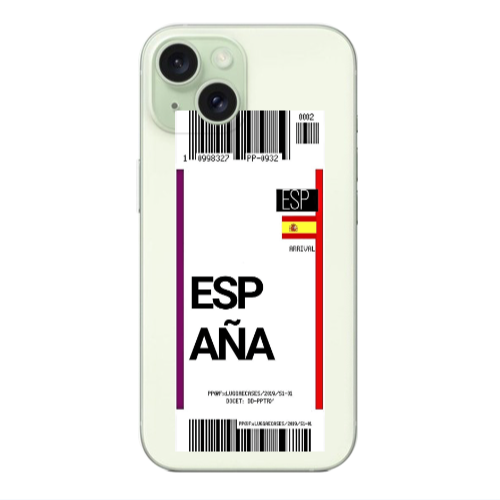 Apple iPhone 15 Plus Espana Arrival Transparent Silicone TPU Θήκη