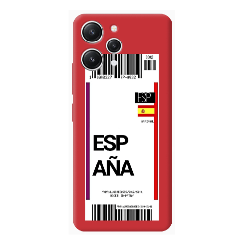 Xiaomi Redmi 12 Espana Arrival Red Colored Silicone TPU Θήκη