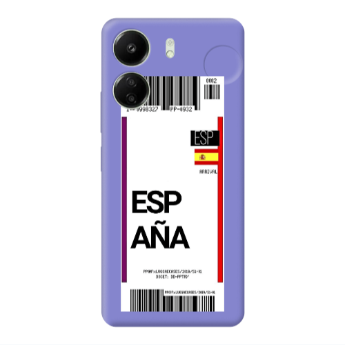 Xiaomi Redmi 13C Espana Arrival Purple Colored Silicone TPU Θήκη