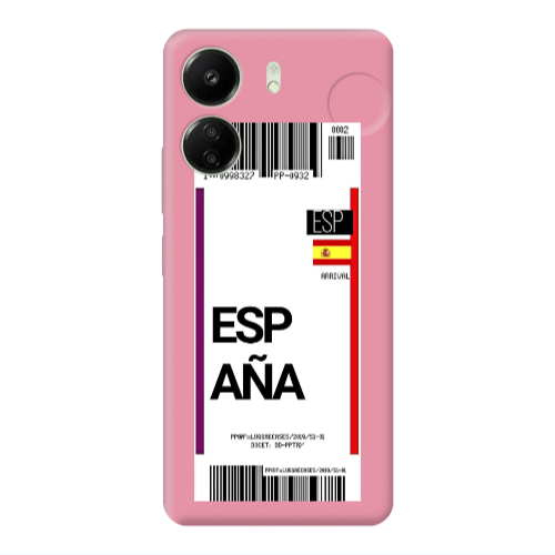 Xiaomi Redmi 13C Espana Arrival Pink Colored Silicone TPU Θήκη