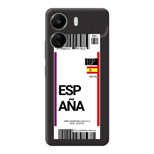 Xiaomi Redmi 13C Espana Arrival Black Colored Silicone TPU Θήκη