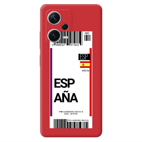 Xiaomi Poco X5 Espana Arrival Red Colored Silicone TPU Θήκη