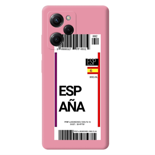 Xiaomi Poco X5 Pro Espana Arrival Pink Colored Silicone TPU Θήκη