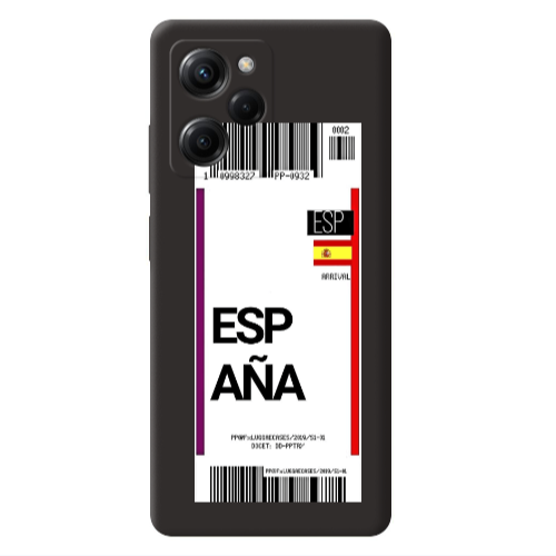 Xiaomi Poco X5 Pro Espana Arrival Black Colored Silicone TPU Θήκη