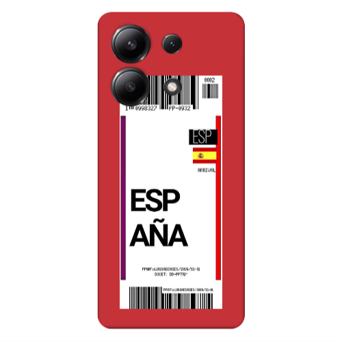 Xiaomi Redmi Note 13 4G Espana Arrival Red Colored Silicone TPU Θήκη