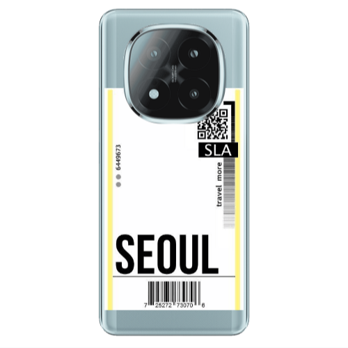 Xiaomi Redmi Note 14 Pro + 5g Seoul Travel More Transparent Silicone TPU Θήκη