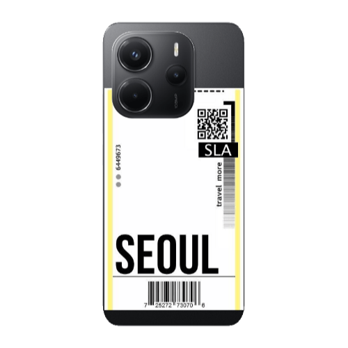 Xiaomi Redmi Note 14 Seoul Travel More Transparent Silicone TPU Θήκη
