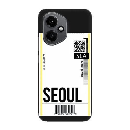 Honor Magic 400 Seoul Travel More Black Colored Silicone TPU Θήκη