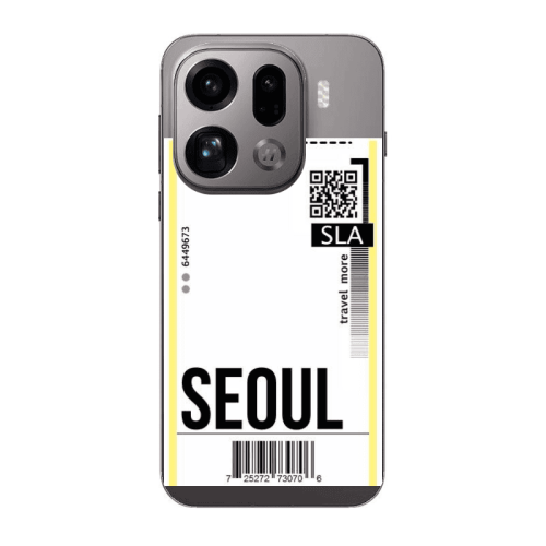 Oppo Find X9 Pro Seoul Travel More Transparent Silicone TPU Θήκη