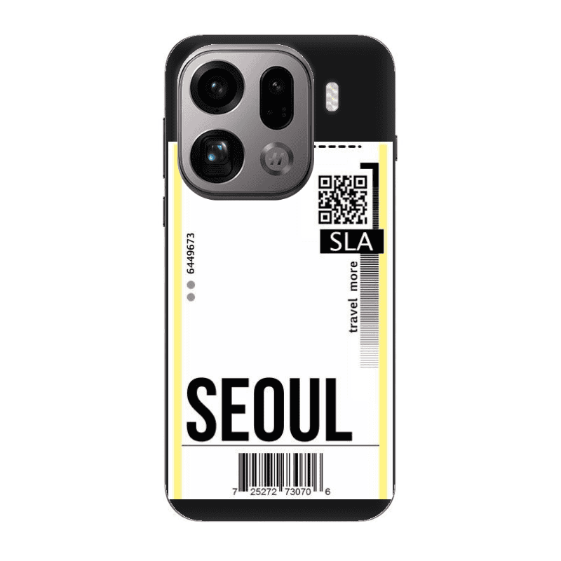 Oppo Find X9 Pro Seoul Travel More Black Colored Silicone TPU Θήκη