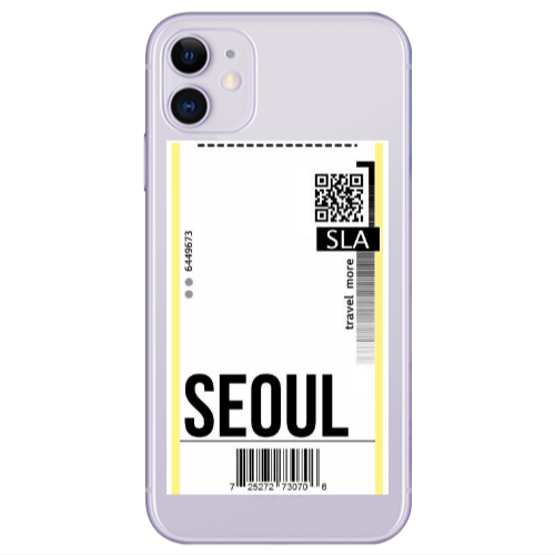 Apple iPhone 11  Seoul Travel More Transparent Silicone TPU Θήκη