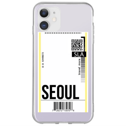 Apple iPhone 12 Seoul Travel More Transparent Silicone TPU Θήκη