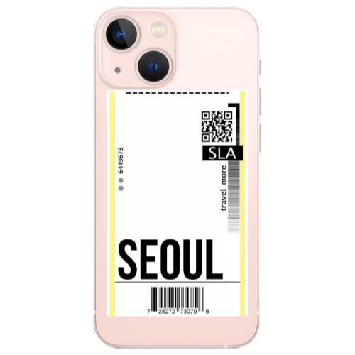 Apple iPhone 13 Seoul Travel More Transparent Silicone TPU Θήκη