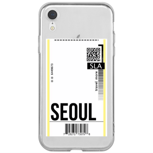 Apple iPhone Xr Seoul Travel More Transparent Silicone TPU Θήκη