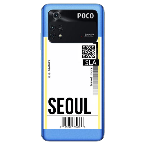 Xiaomi Poco M4 Pro 4G Seoul Travel More Transparent Silicone TPU Θήκη