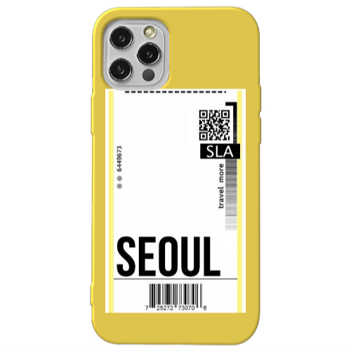 Apple iPhone 13 Pro Seoul Travel More Yellow Colored Silicone TPU Θήκη