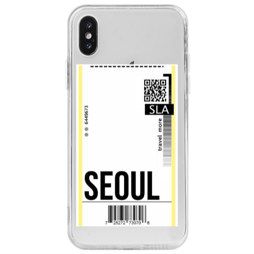 Apple iPhone Xs Seoul Travel More Transparent Silicone TPU Θήκη