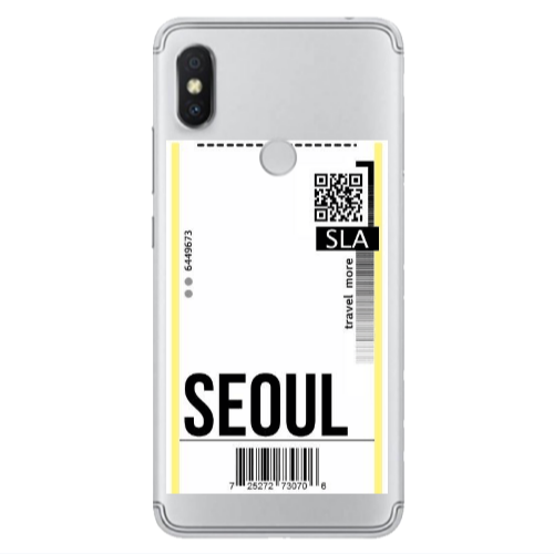 Xiaomi Redmi S2 Seoul Travel More Transparent Silicone TPU Θήκη