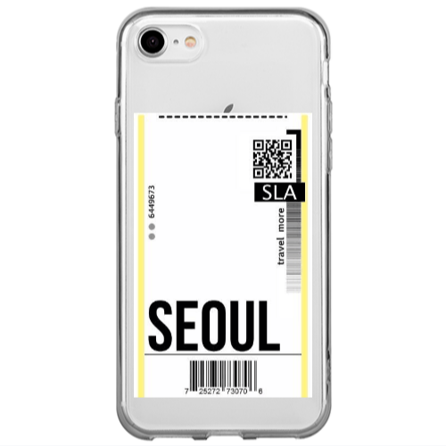 Apple iPhone SE 2020 Seoul Travel More Transparent Silicone TPU Θήκη