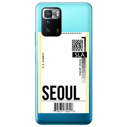 Xiaomi Poco X3 GT Seoul Travel More Transparent Silicone TPU Θήκη