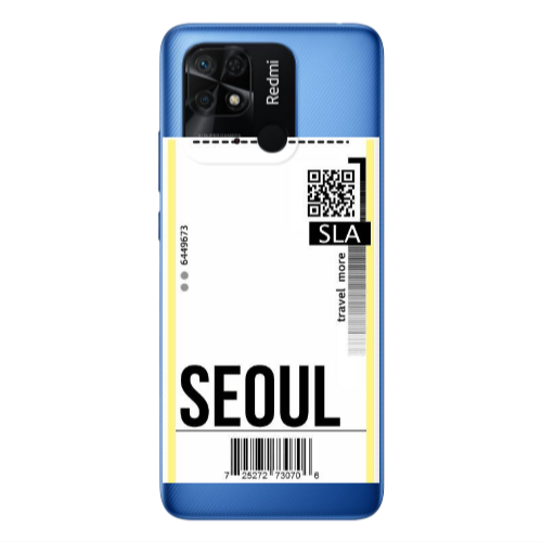 Xiaomi Poco C40 Seoul Travel More Transparent Silicone TPU Θήκη
