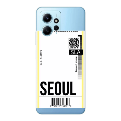 Xiaomi Redmi Note 12 4G Seoul Travel More Transparent Silicone TPU Θήκη