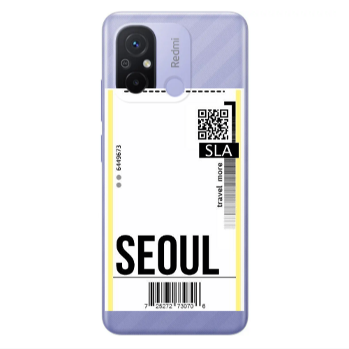 Xiaomi Redmi 12C Seoul Travel More Transparent Silicone TPU Θήκη