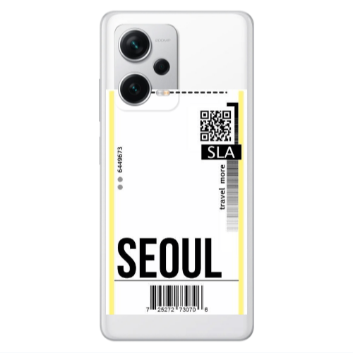 Xiaomi Redmi Note 12 5G Seoul Travel More Transparent Silicone TPU Θήκη