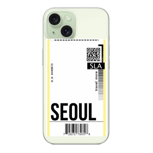 Apple iPhone 15 Seoul Travel More Transparent Silicone TPU Θήκη
