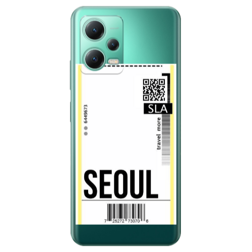 Xiaomi Redmi Note 12 Pro Plus 5G Seoul Travel More Transparent Silicone TPU Θήκη