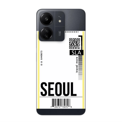 Xiaomi Redmi 13C Seoul Travel More Transparent Silicone TPU Θήκη