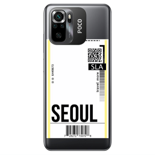 Xiaomi Poco M5 s Seoul Travel More Transparent Silicone TPU Θήκη