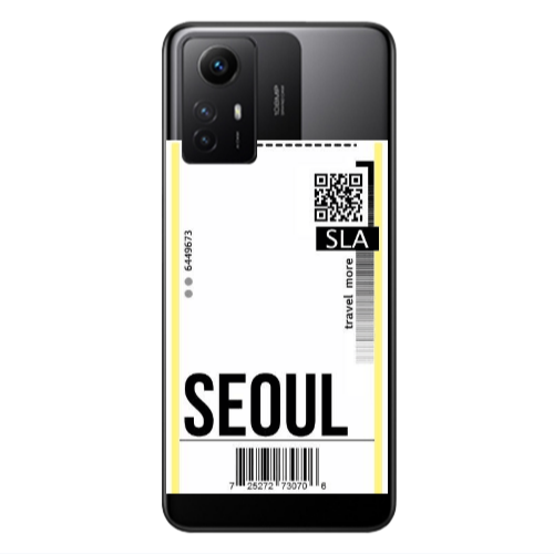 Xiaomi Redmi Note 12s Seoul Travel More Transparent Silicone TPU Θήκη
