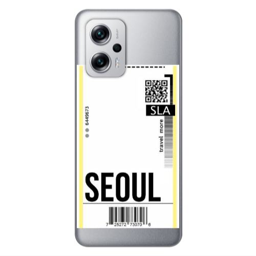 Xiaomi Poco X4 GT Seoul Travel More Transparent Silicone TPU Θήκη