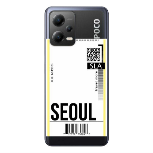 Xiaomi Poco X5 Seoul Travel More Transparent Silicone TPU Θήκη