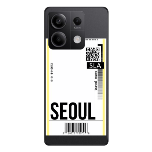 Xiaomi Redmi Note 13 5G Seoul Travel More Transparent Silicone TPU Θήκη