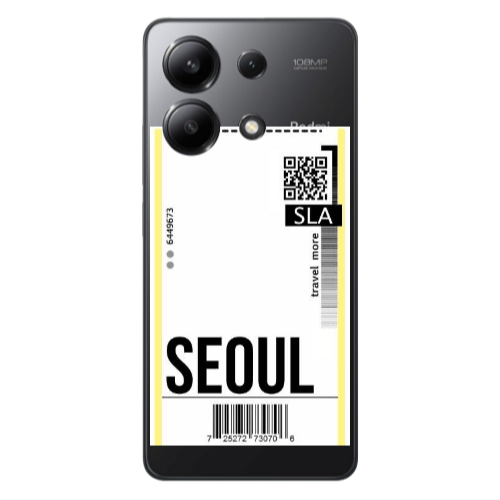 Xiaomi Redmi Note 13 4G Seoul Travel More Transparent Silicone TPU Θήκη