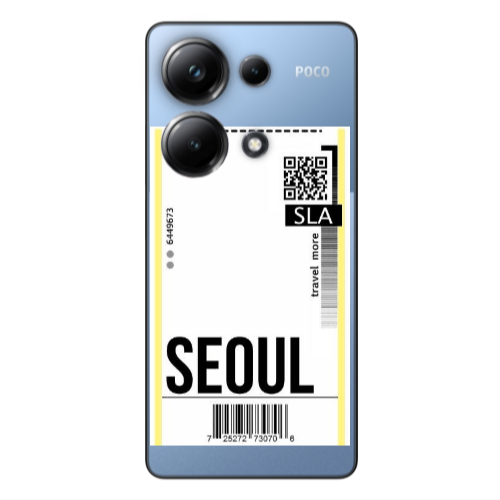 Xiaomi Poco M6 Pro 4G Seoul Travel More Transparent Silicone TPU Θήκη