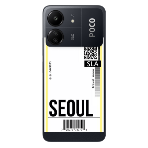 Xiaomi Poco C65 Seoul Travel More Transparent Silicone TPU Θήκη