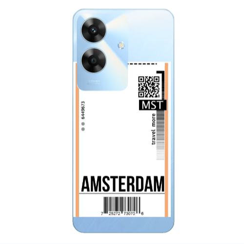 Realme Note 60 Amsterdam Travel More Transparent Silicone TPU Θήκη