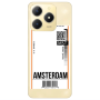 Realme C61 Amsterdam Travel More Transparent Silicone TPU Θήκη
