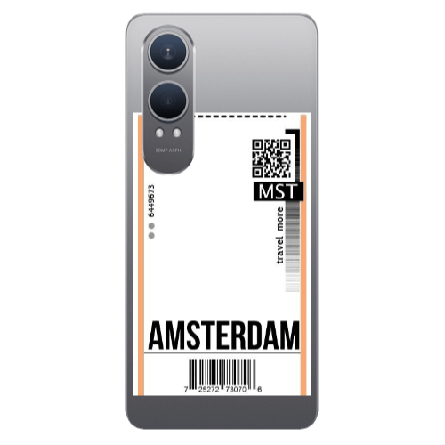 Oneplus Nord Ce 4 lite Amsterdam Travel More Transparent Silicone TPU Θήκη
